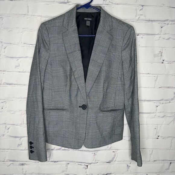 Nine West size 6 gray blazer - Picture 1 of 4